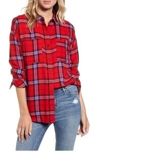BP plaid boyfriend shirt from Nordstrom